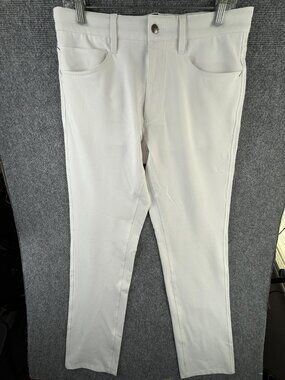 Footjoy Golf Stretch Pants Men Size 32x34 Performance White Active Sports